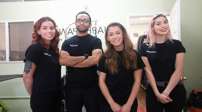 Muay Thai Jiu-Jitsu student Mike with his employees