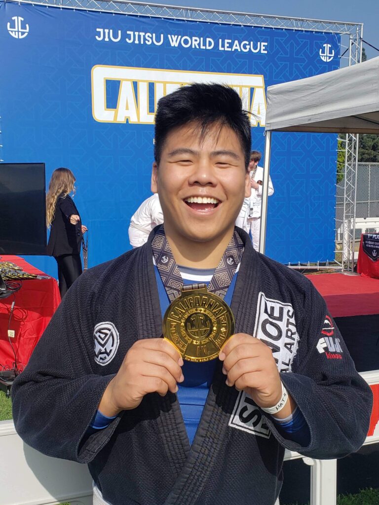 Brian Tanner Woo Gold medalist at Jiu-Jitsu World League